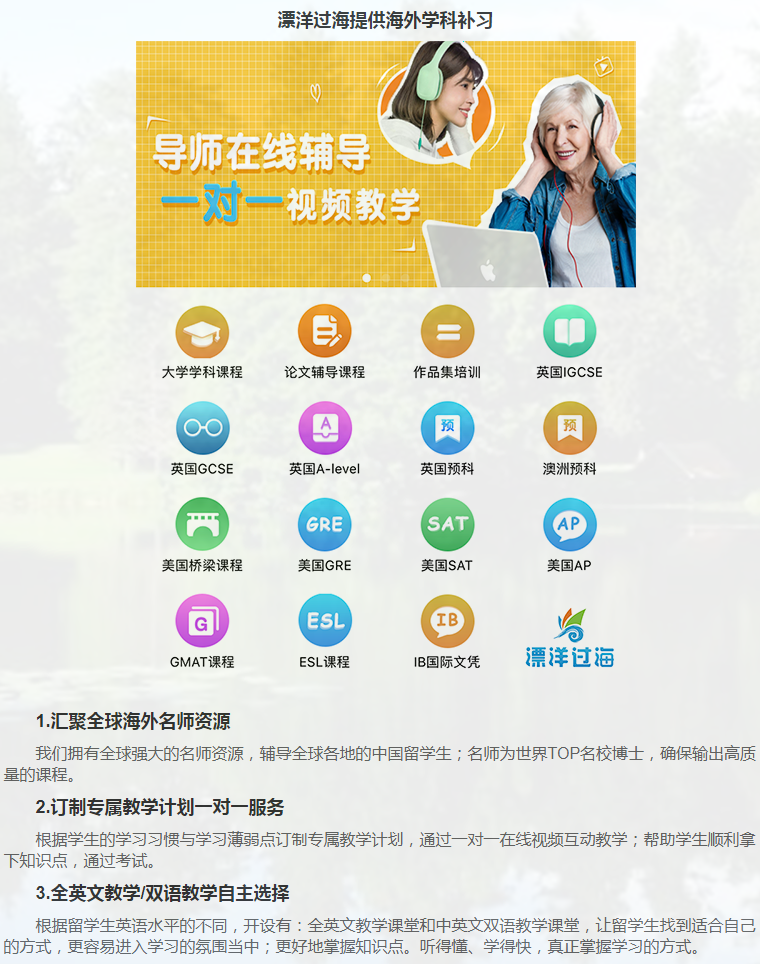 留学课程辅导：GCSE辅导/IGCSE辅导-3